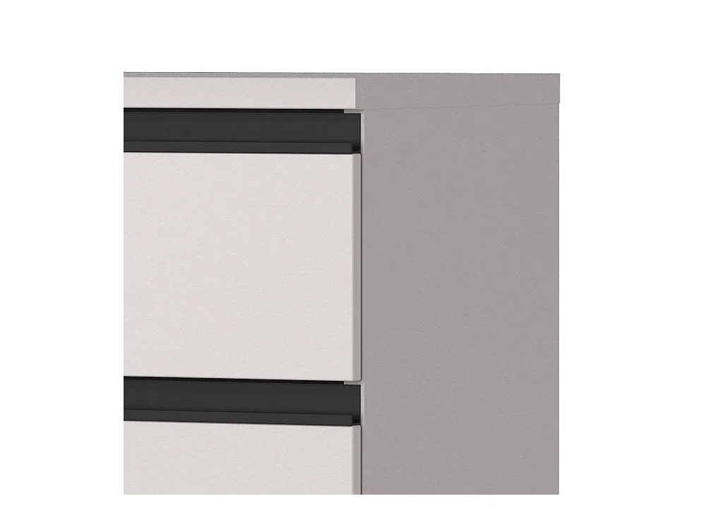 Büroschrank Officeschrank mit einer Schublade und Metallgriffen