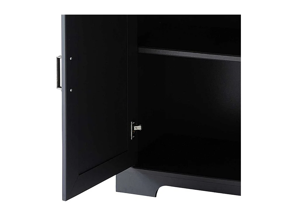 Aktenordnerschrank im Landhausstil Dunkelgrau & Eichefarben