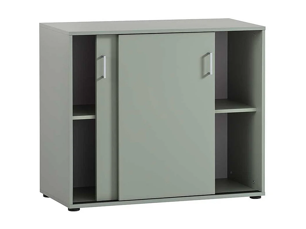 Büroschrank Aktenschrank mit Schiebetüren melaminbeschichtet