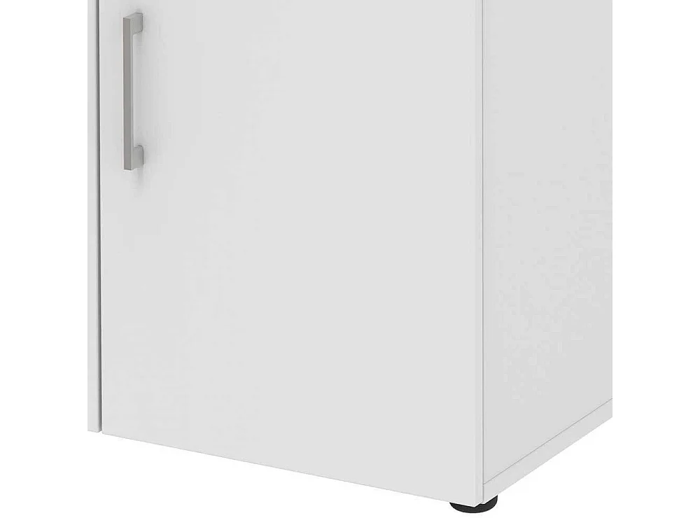 Moderner B�roschrank in Wei� 3 offene F�cher Ordnerh�he