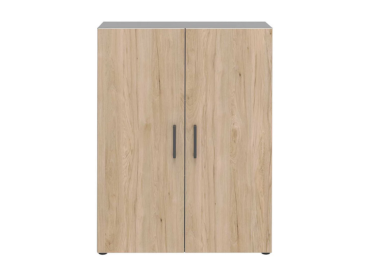 B�roschrank f�r Ordner in Hickory Holzoptik Anthrazit