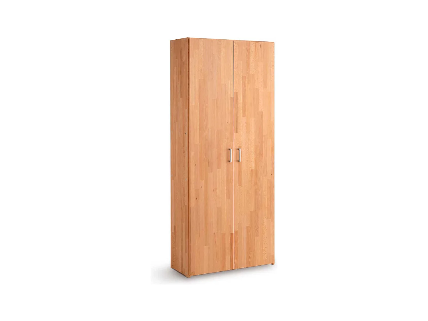 Massivholz Aktenschrank in Buchefarben zwei Drehtüren