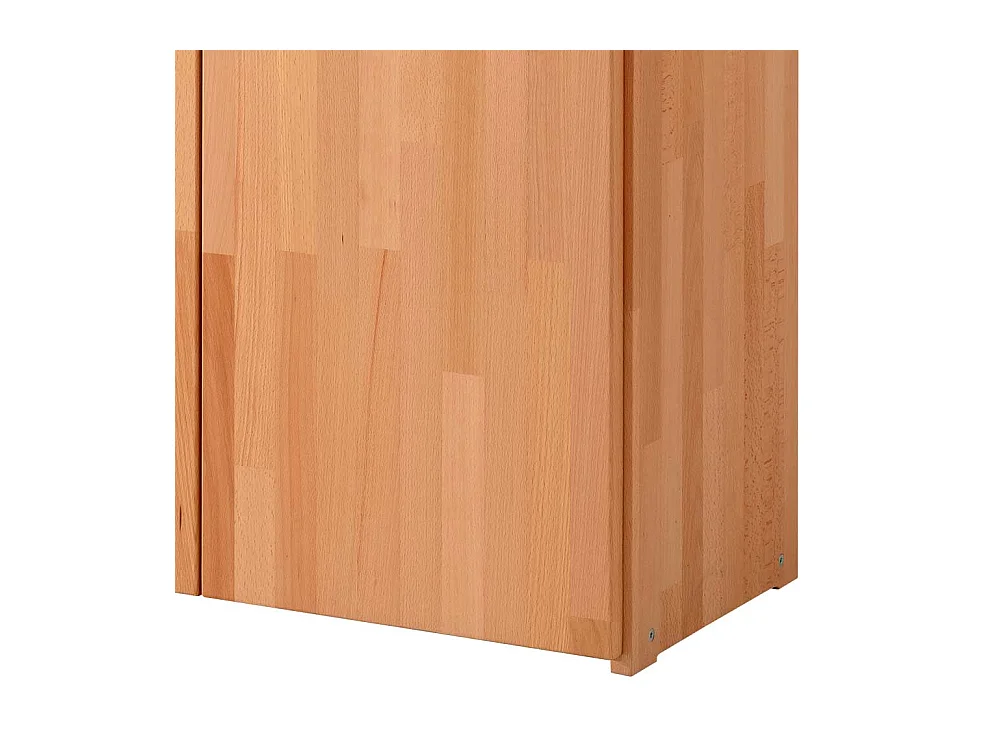 Massivholz Aktenschrank in Buchefarben zwei Drehtüren