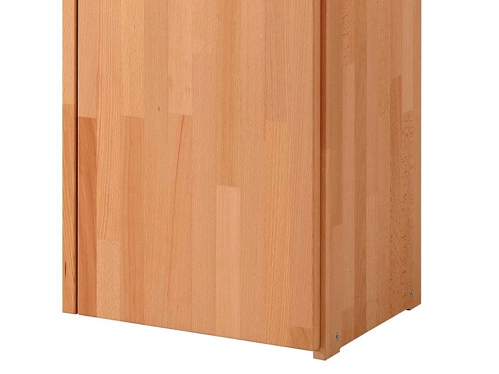 Massivholz Aktenschrank in Buchefarben zwei Drehtüren