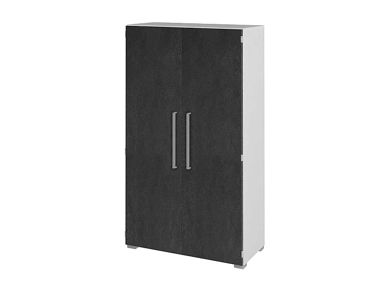 Aktenordnerschrank in Grau Wei� 80 cm