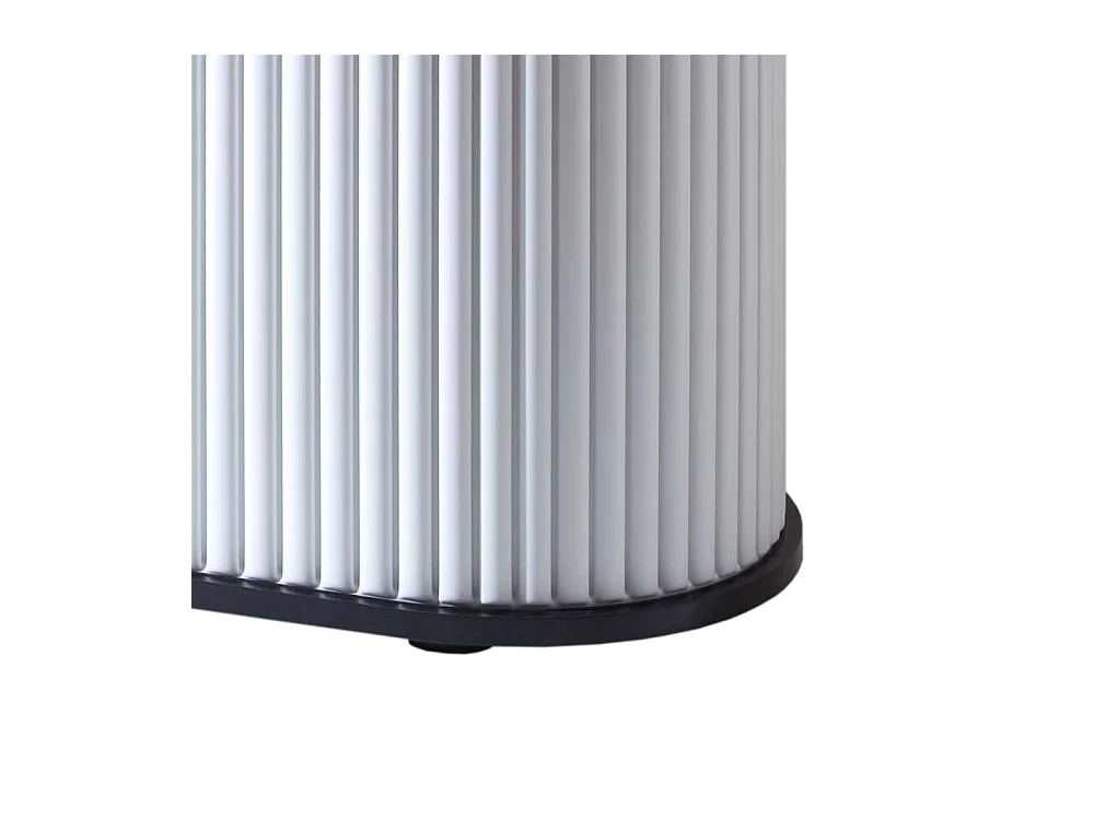 Büroschrank mit Rollo Schwarz Weiß