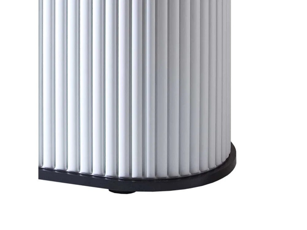 Büroschrank mit Rollo Schwarz Weiß