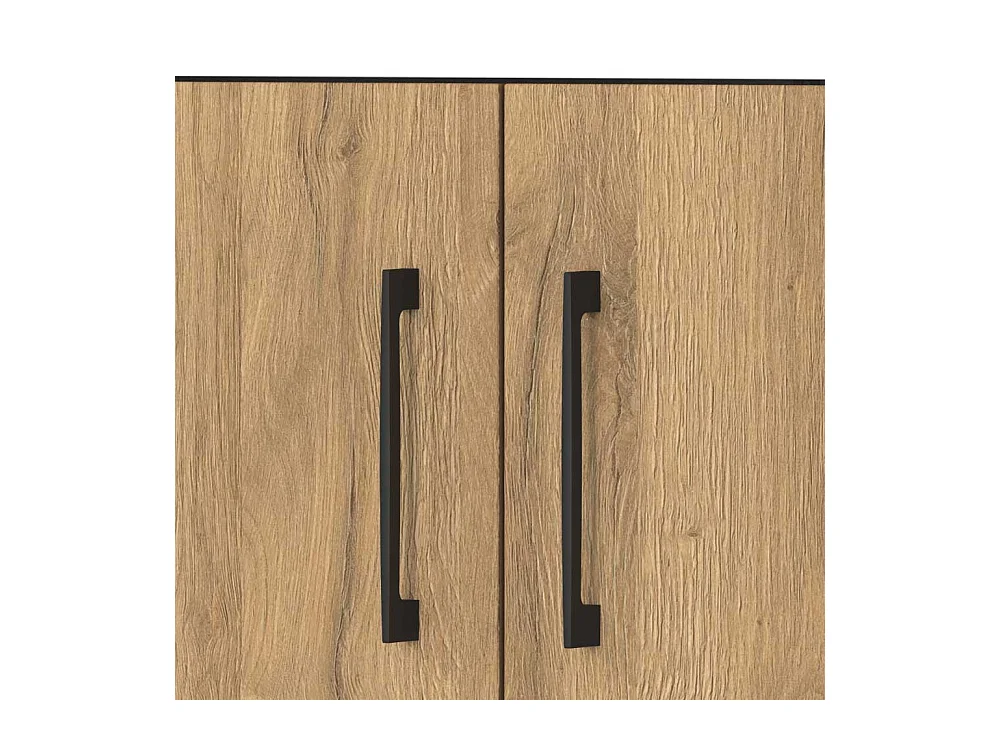 Büroschrank Schrank Büro mit Holzwerkstoff Türen und Metallgriffen