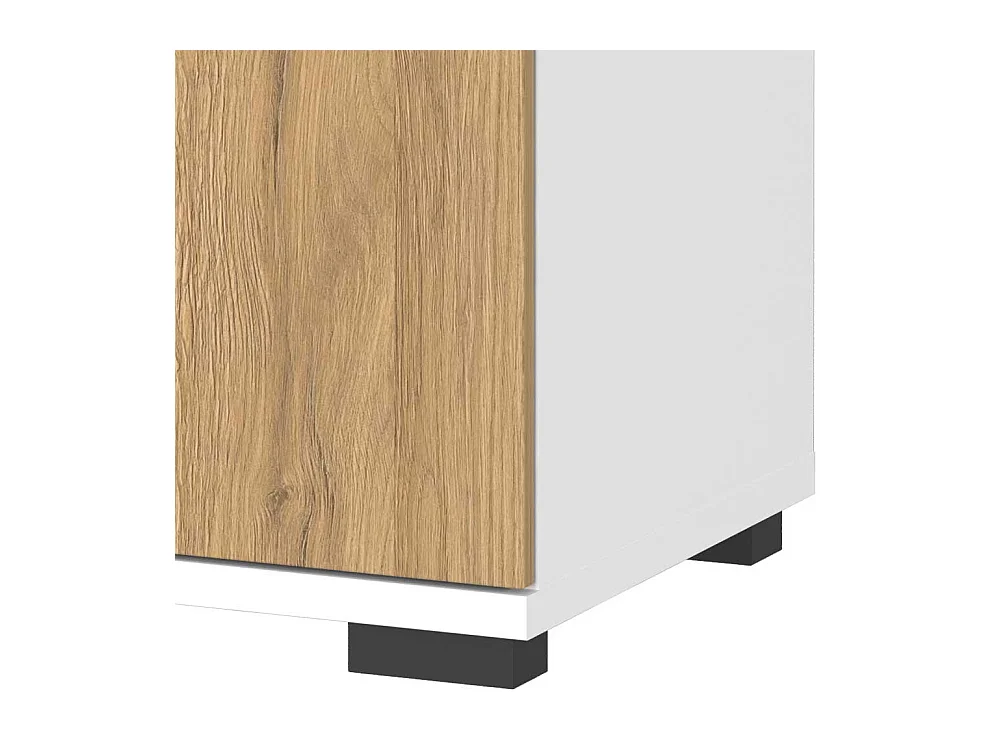 Büroschrank Schrank Büro mit Holzwerkstoff Türen und Metallgriffen