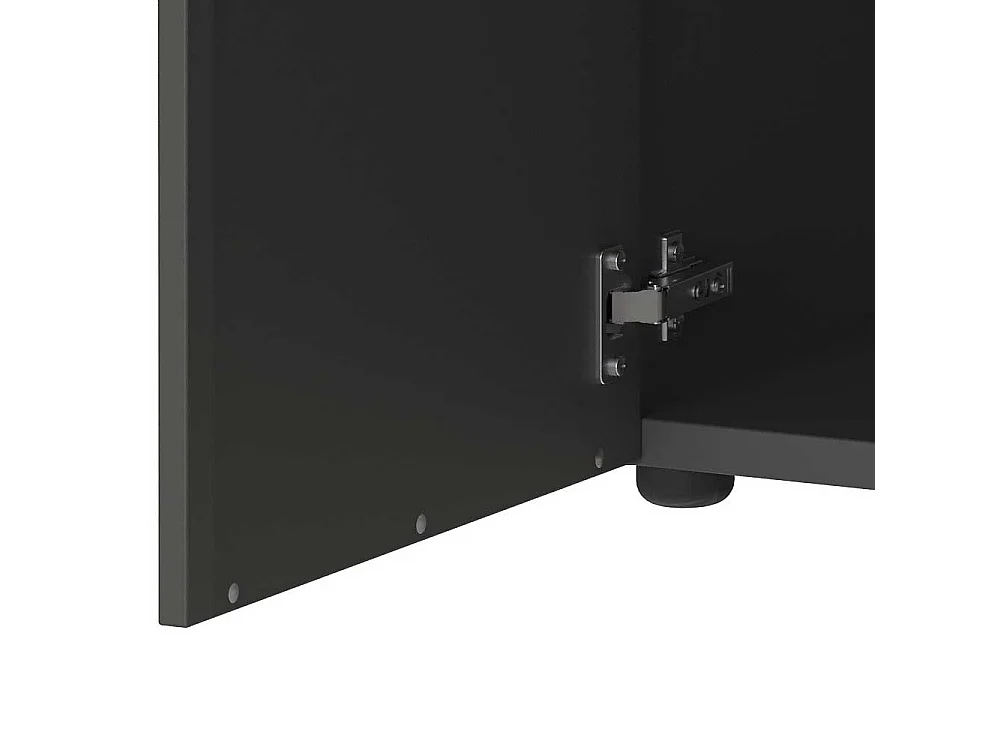 Büroschrank Schrank Büro in Dunkelgrau 120 cm hoch