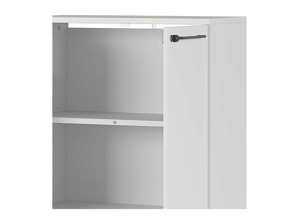 Ordnerschrank in Lichtgrau abschließbar