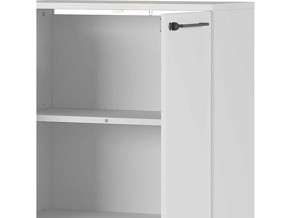 Ordnerschrank in Lichtgrau abschließbar