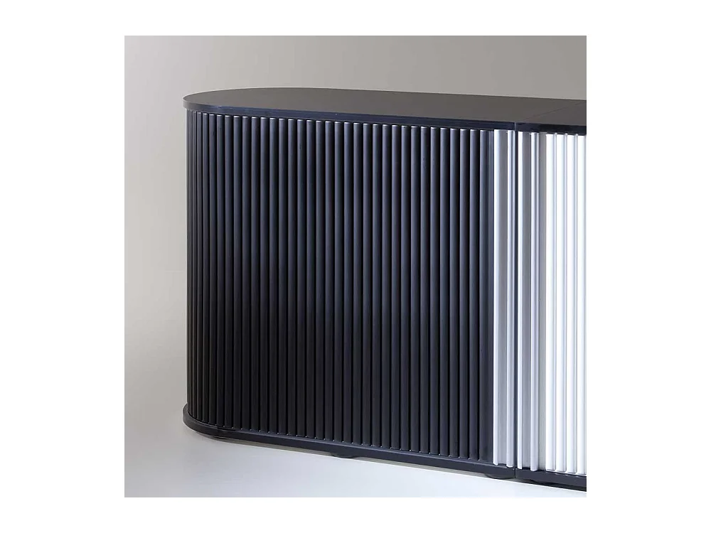 Rolloschrank in Schwarz Büro