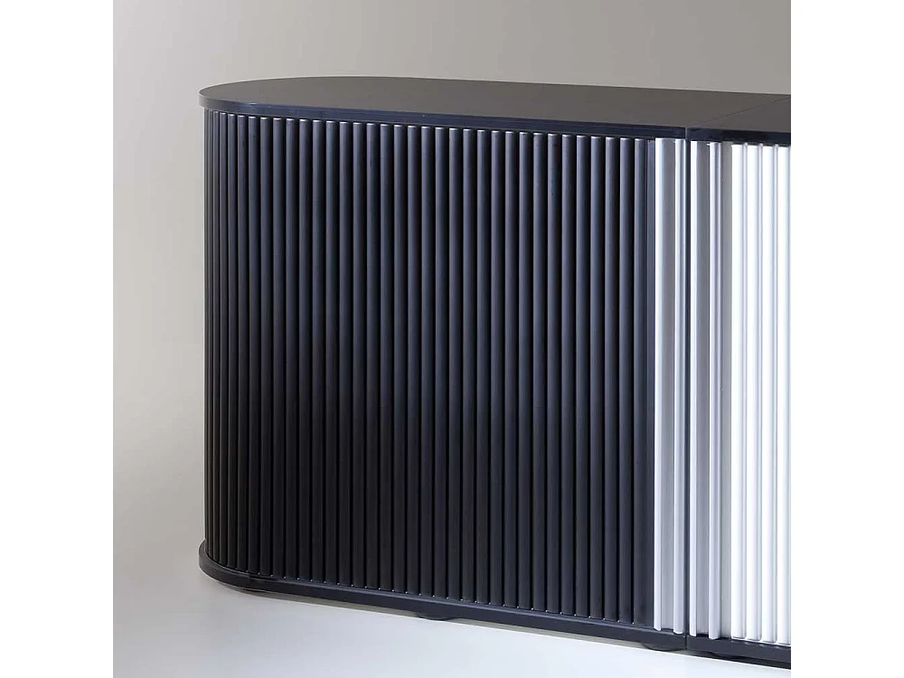 Rolloschrank in Schwarz Büro