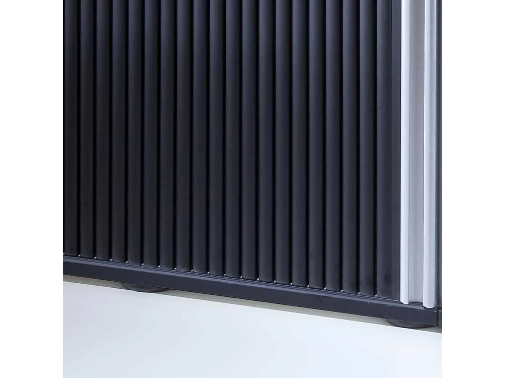 Rolloschrank in Schwarz Büro