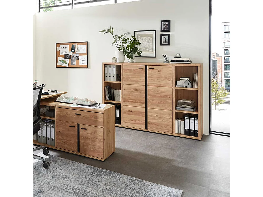 Aktenordnerschrank in Eschefarben Wildeichefarben