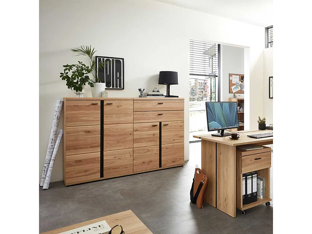 Aktenordnerschrank in Eschefarben Wildeichefarben