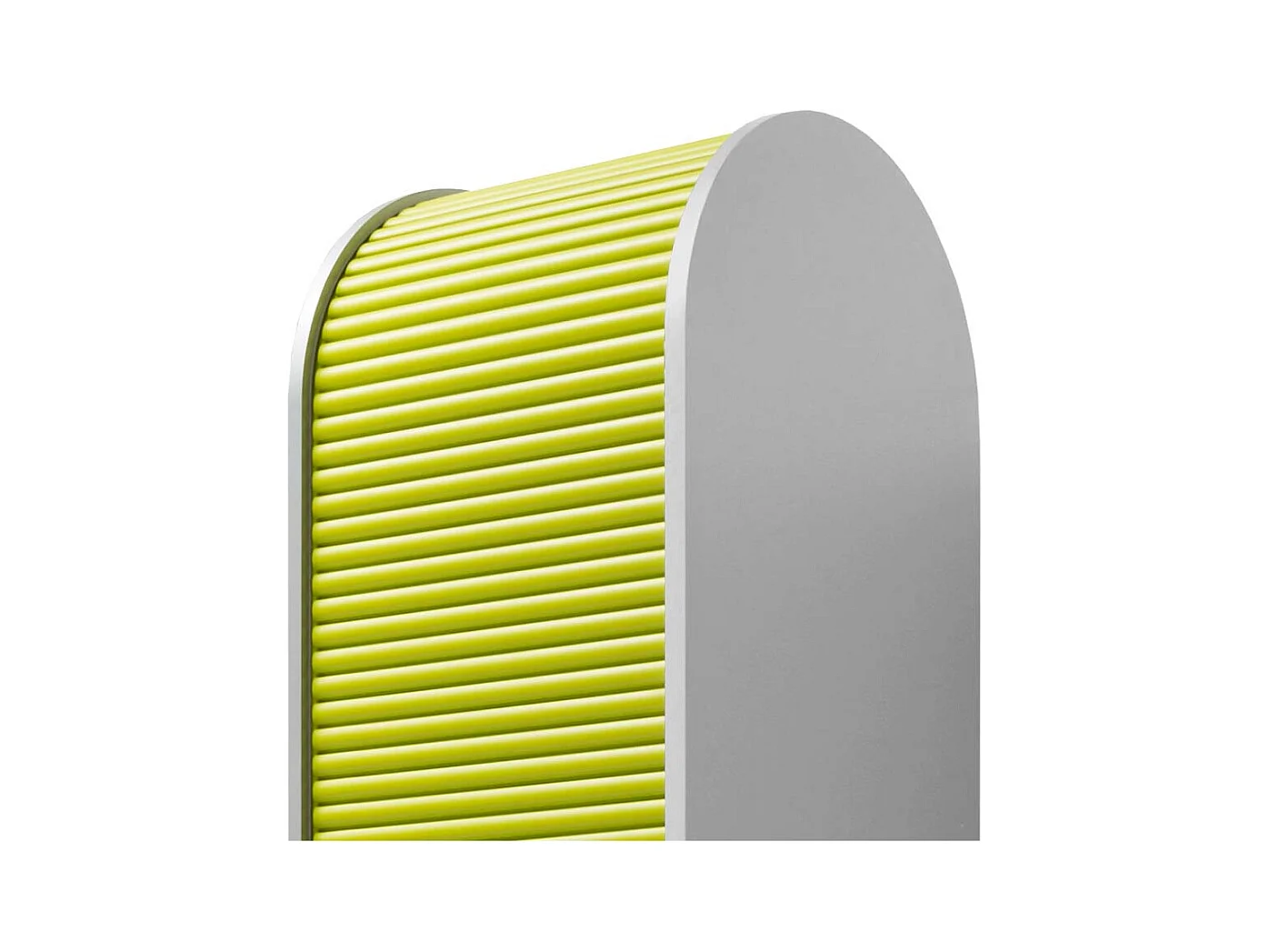 Rolloschrank für Büro Grün Silber