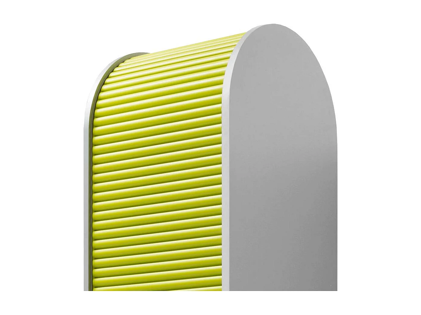 Rolloschrank für Büro Grün Silber