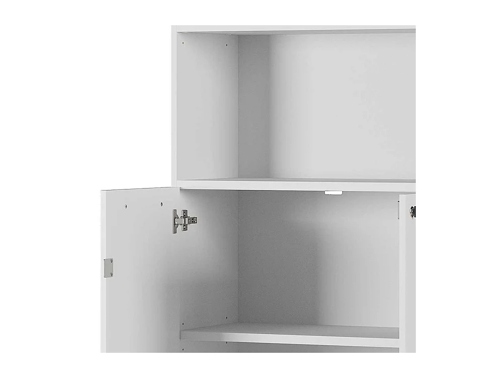 Abschließbarer Büroschrank in Lichtgrau 80 cm breit