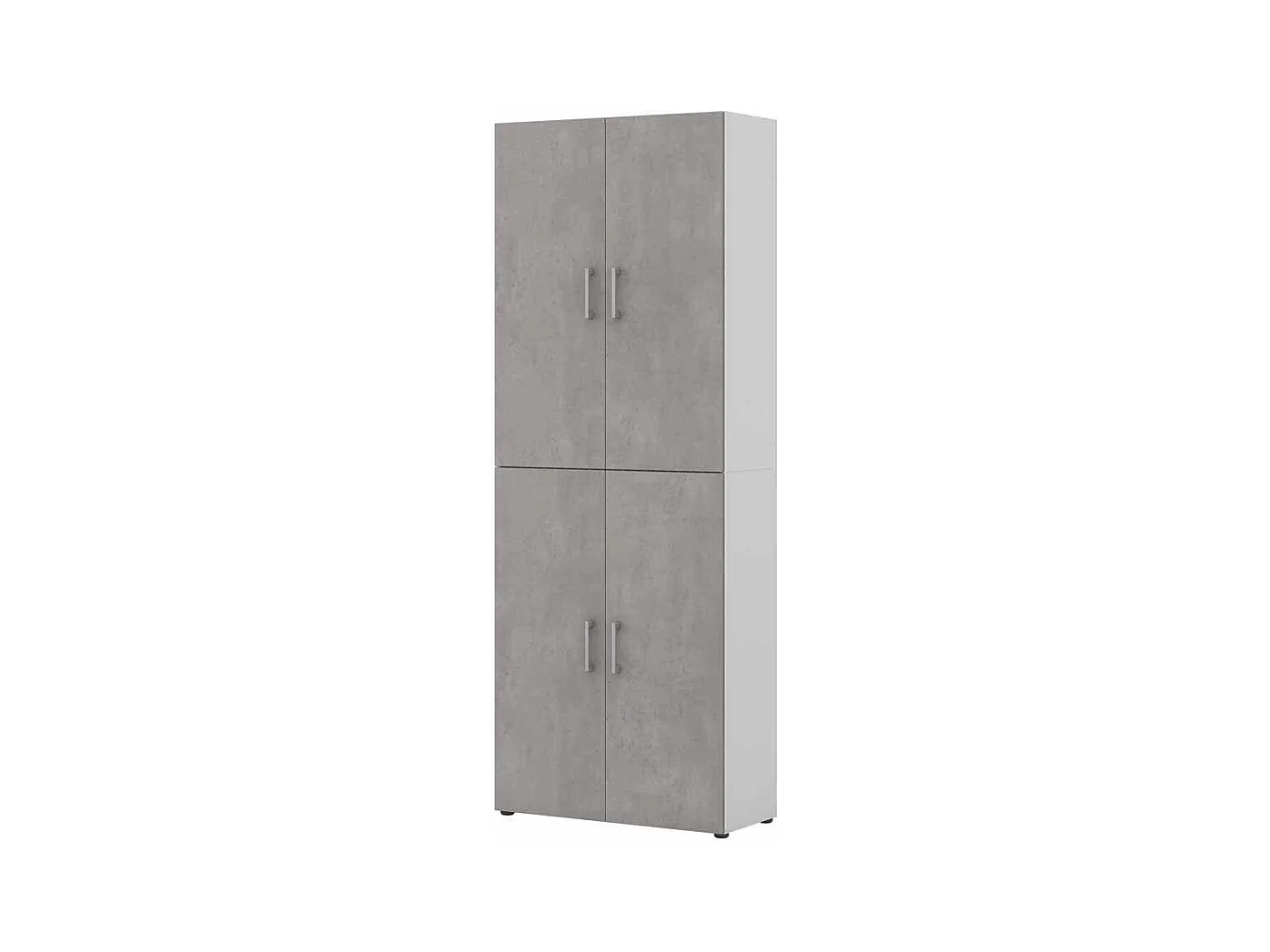 Ordnerschrank in Beton Grau Wei� 80 cm