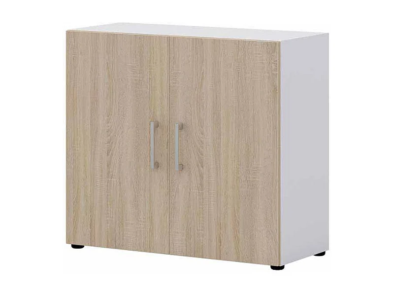 Ordnerschrank in Wei� Sonoma Eiche