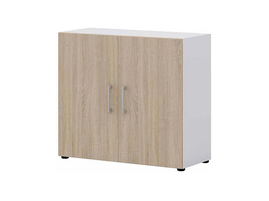 Ordnerschrank in Wei� Sonoma Eiche