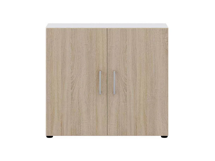 Ordnerschrank in Wei� Sonoma Eiche