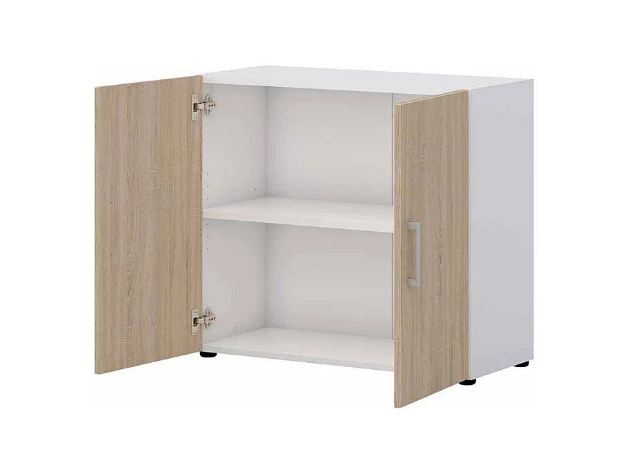 Ordnerschrank in Wei� Sonoma Eiche