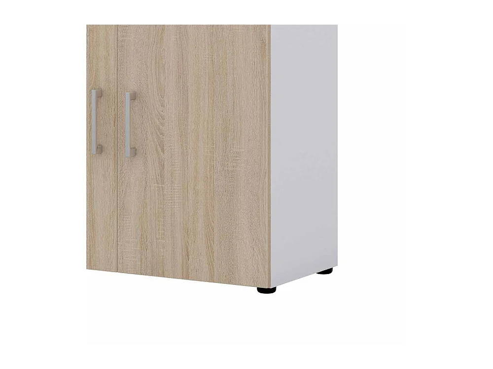 Ordnerschrank in Wei� Sonoma Eiche