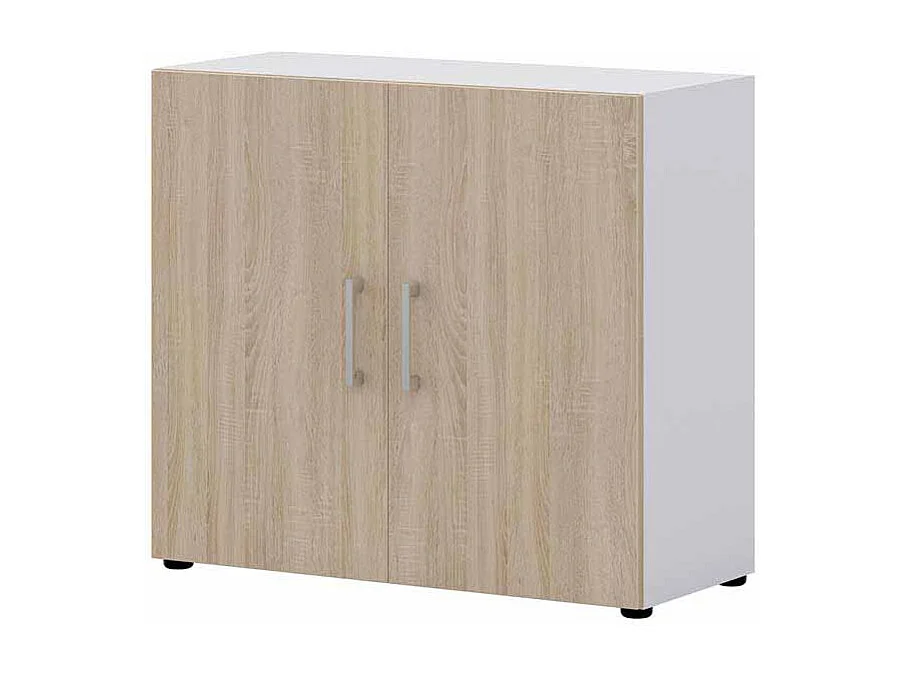 Ordnerschrank in Wei� Sonoma Eiche