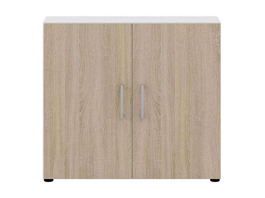 Ordnerschrank in Wei� Sonoma Eiche