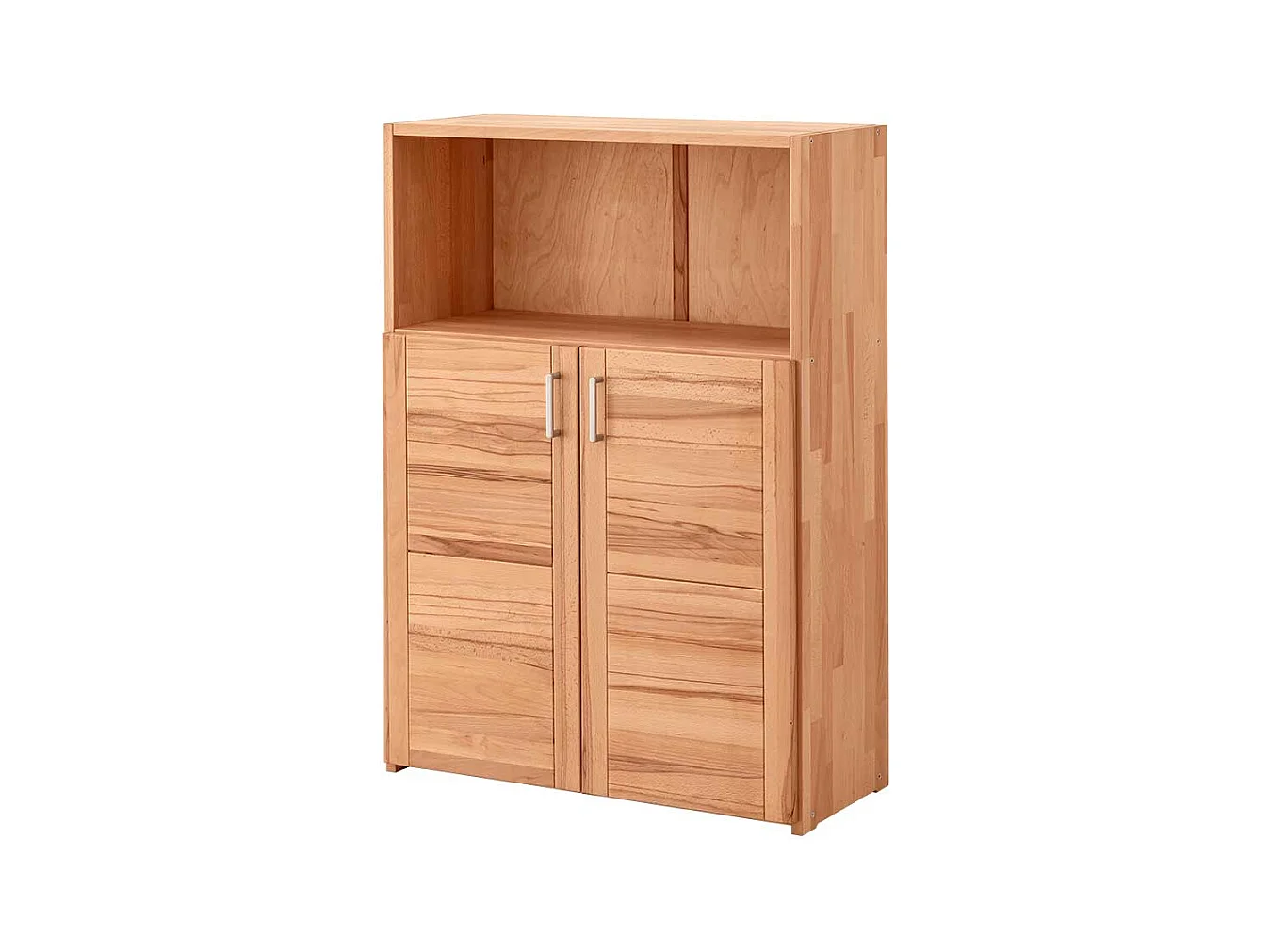 Kompakter Aktenschrank aus Kernbuche und Buche Massivholz geölt