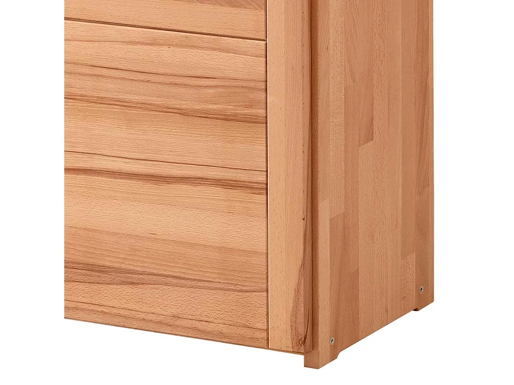 Kompakter Aktenschrank aus Kernbuche und Buche Massivholz geölt