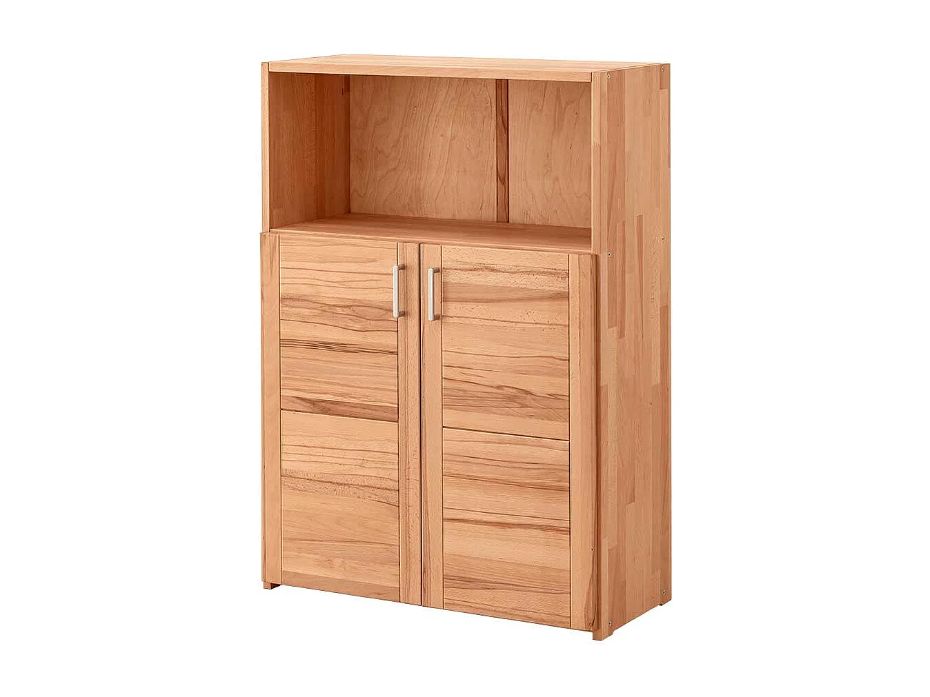 Kompakter Aktenschrank aus Kernbuche und Buche Massivholz geölt