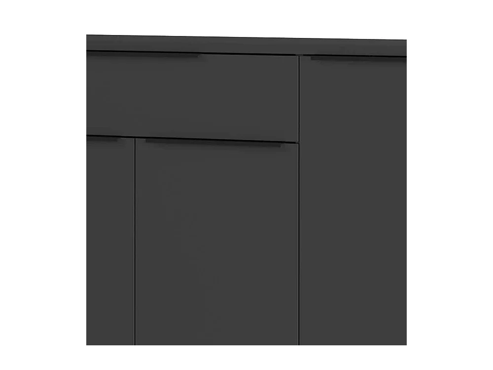 Sideboard Kommode in Dunkelgrau mit einer Schublade