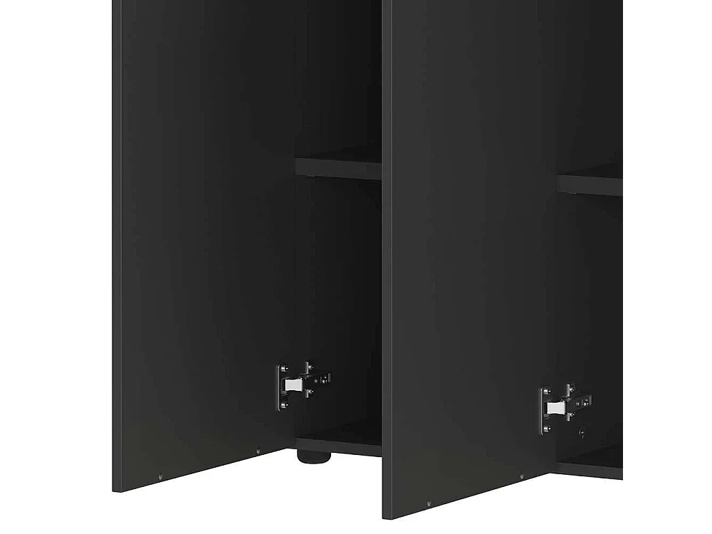 Sideboard Kommode in Dunkelgrau mit einer Schublade