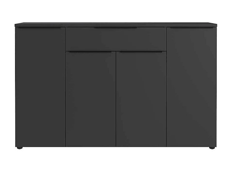 Sideboard Kommode in Dunkelgrau mit einer Schublade