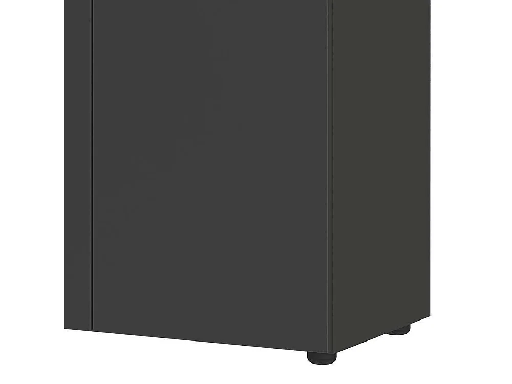 Sideboard Kommode in Dunkelgrau mit einer Schublade