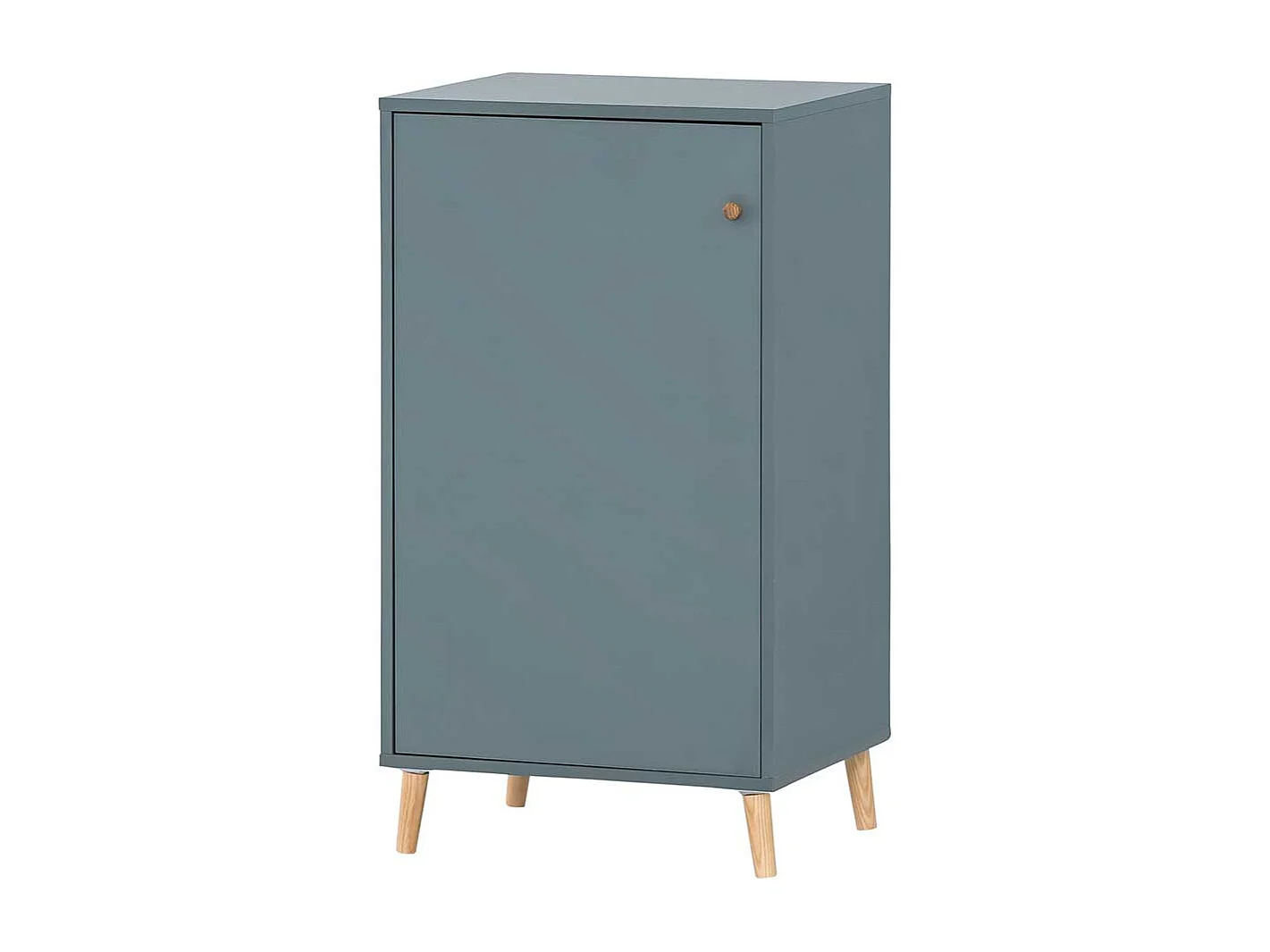 Großer Officeschrank Petrol mit herausnehmbarem Regalkreuz 185 cm hoch