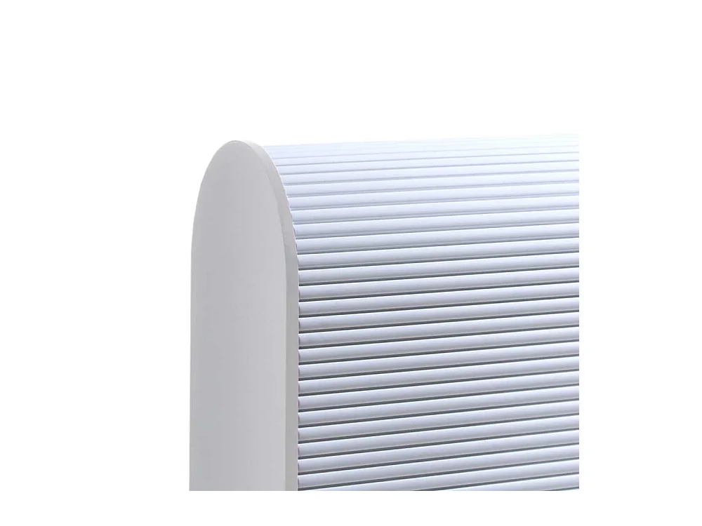 Büroschrank mit Rolladentür Weiß