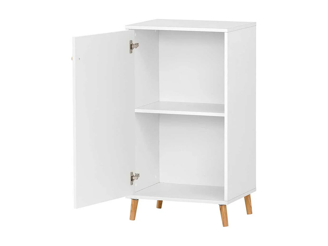 Aktenschrank 93 cm hoch in Weiß Eichefarben