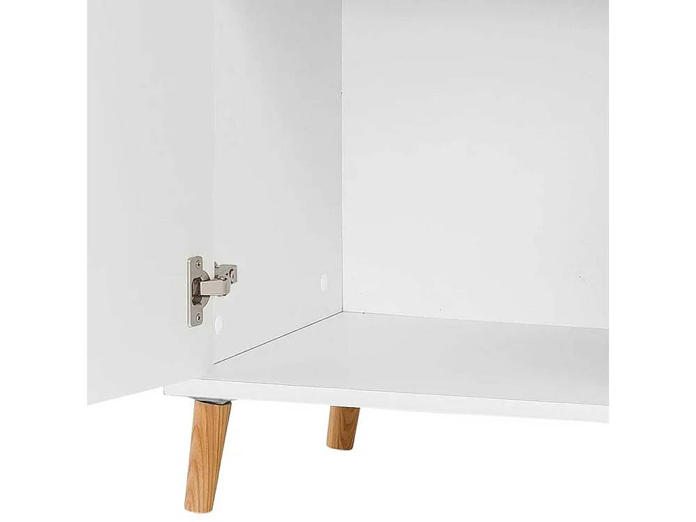 Aktenschrank 93 cm hoch in Weiß Eichefarben