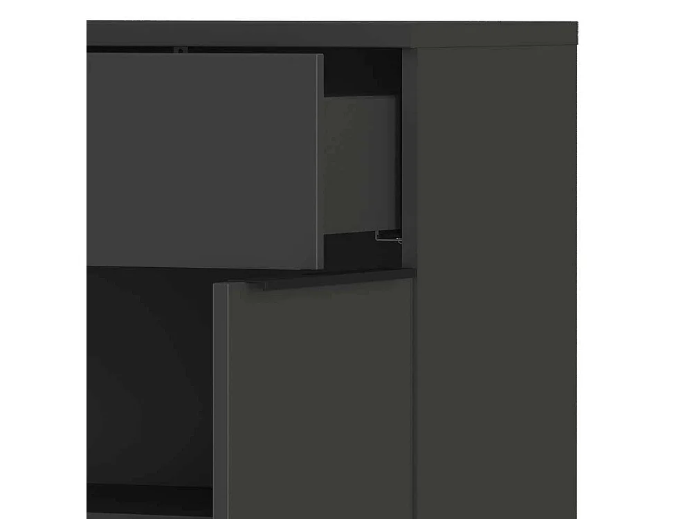 Aktenschrank Kommode mit einer Schublade und Drehtüren