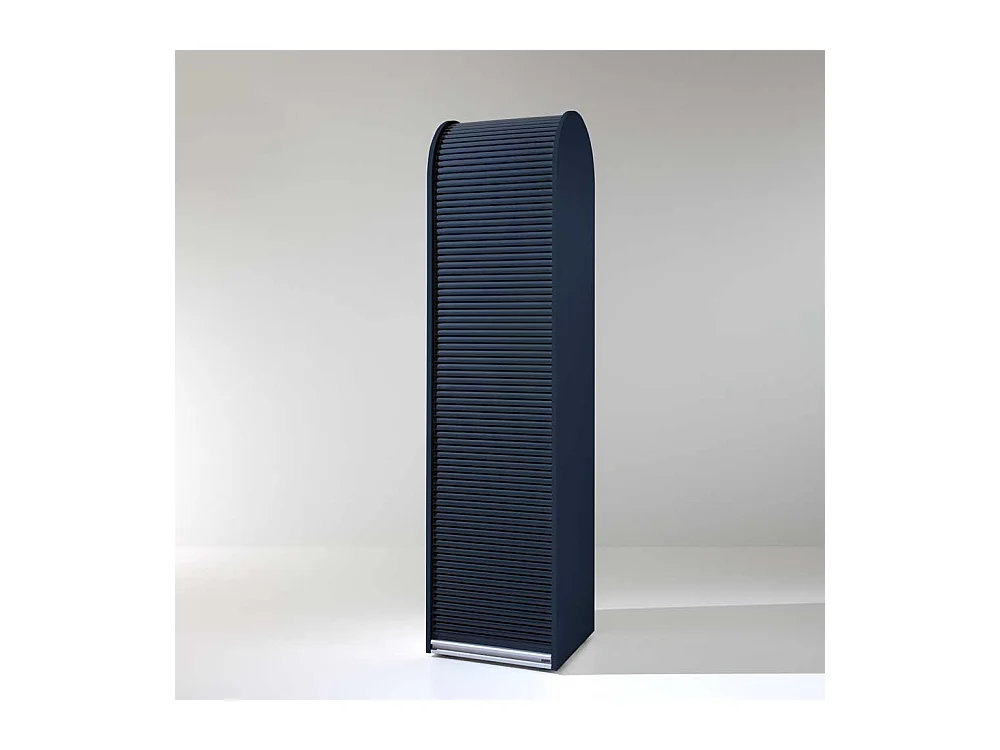 Büroschrank mit Rollo Schwarz