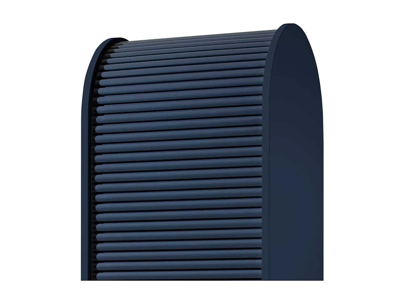 Büroschrank mit Rollo Schwarz