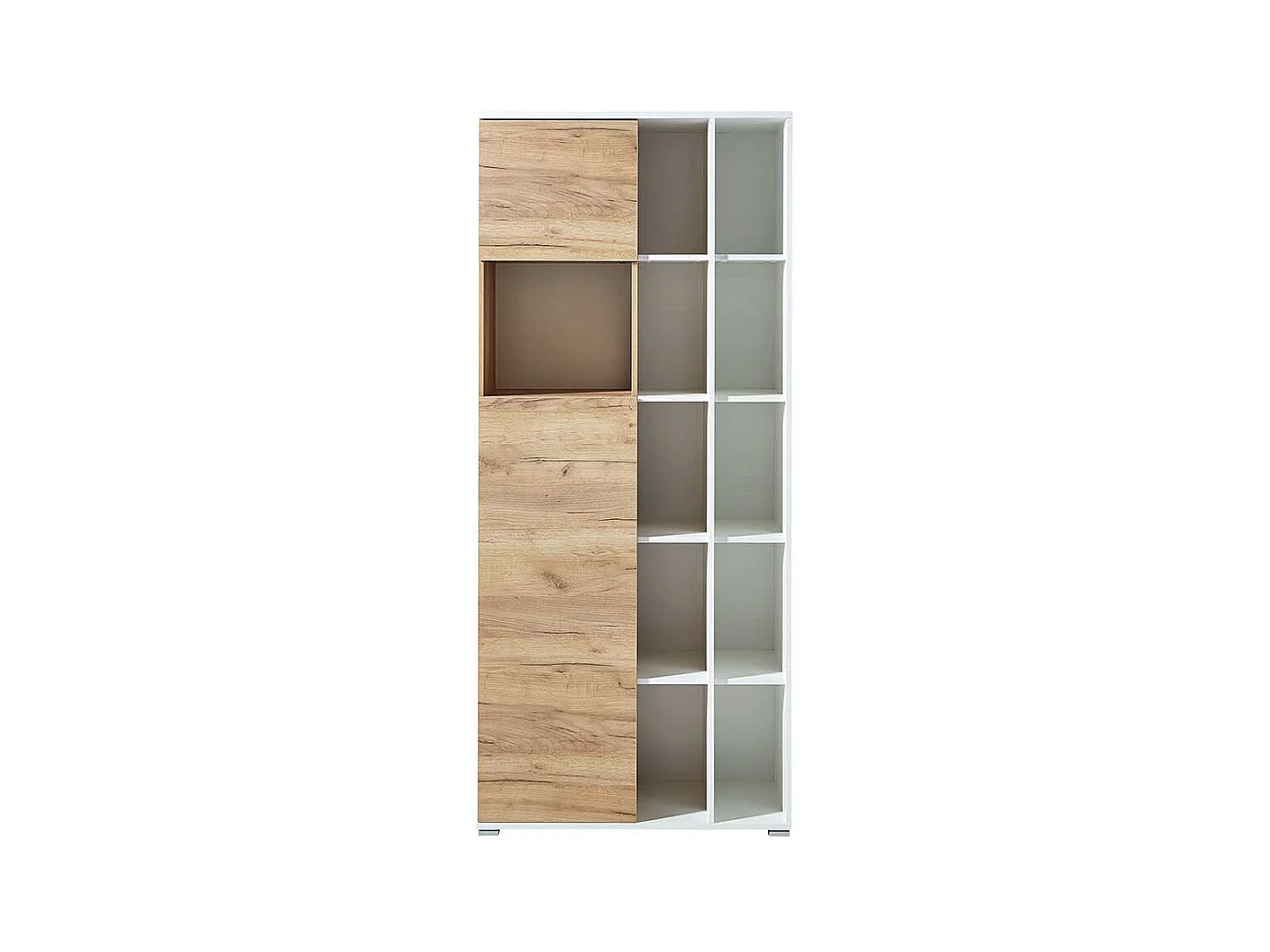 Büroschrank in Weiß und Wildeiche Dekor Made in Germany