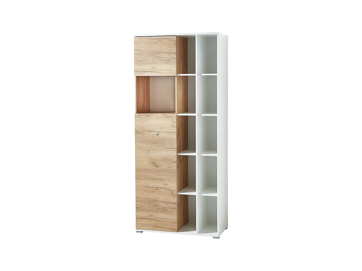 Büroschrank in Weiß und Wildeiche Dekor Made in Germany