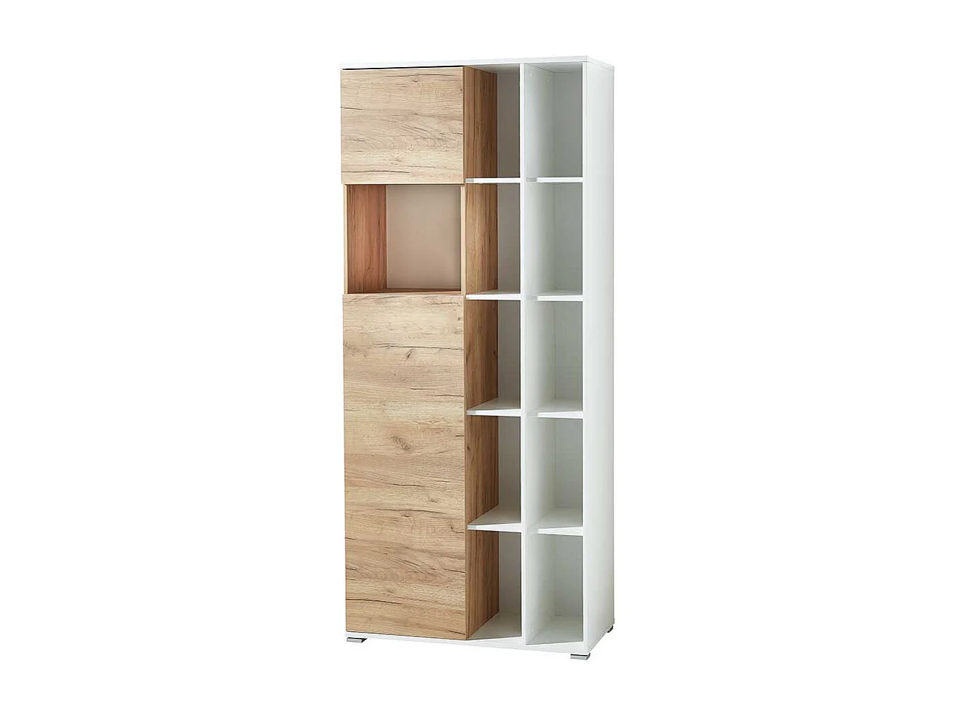 Büroschrank in Weiß und Wildeiche Dekor Made in Germany