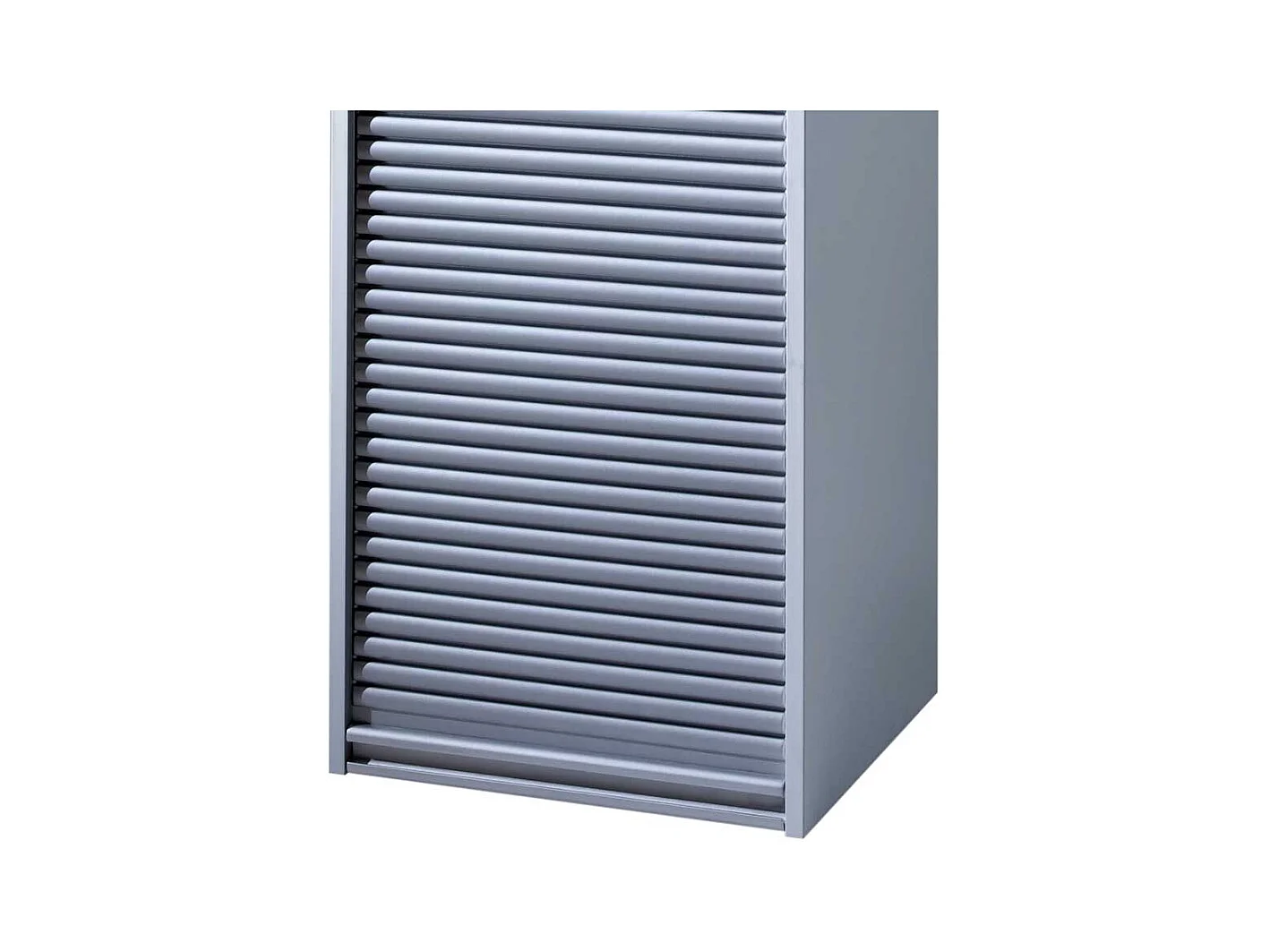 Aktenschrank mit Rollo Grau